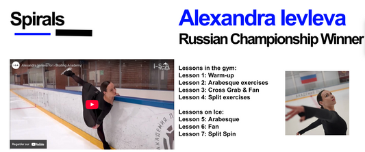 Ice Skating Course: Full Beginner Program: Coach - Iuliia Perminova - founder of I-S-A : 12 months access (English language)