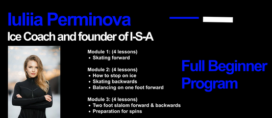 Ice Skating Course: Full Beginner Program: Coach - Iuliia Perminova - founder of I-S-A : 12 months access (English language)